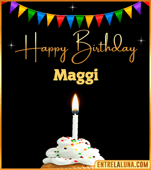 GiF Happy Birthday Maggi